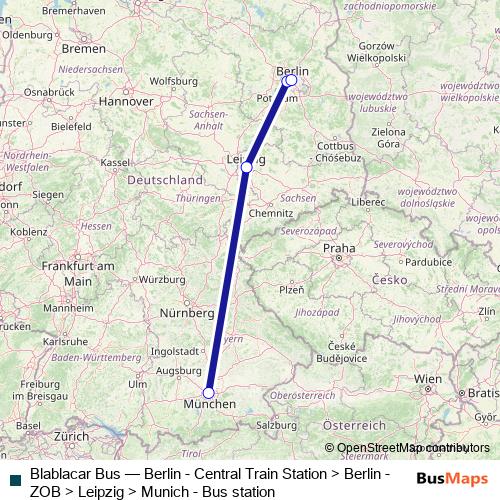 Blablacar Bus bus Line Map