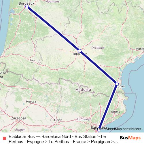 Blablacar Bus bus Line Map
