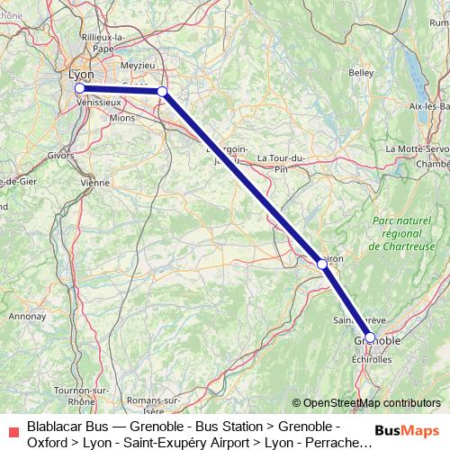 Blablacar Bus bus Line Map