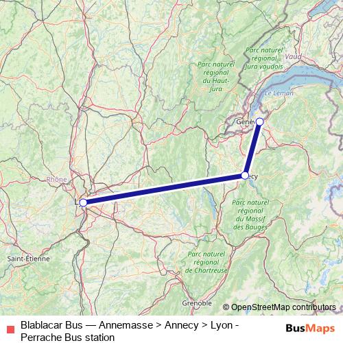 Blablacar Bus bus Line Map