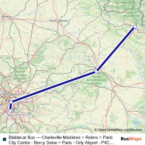 Blablacar Bus bus Line Map