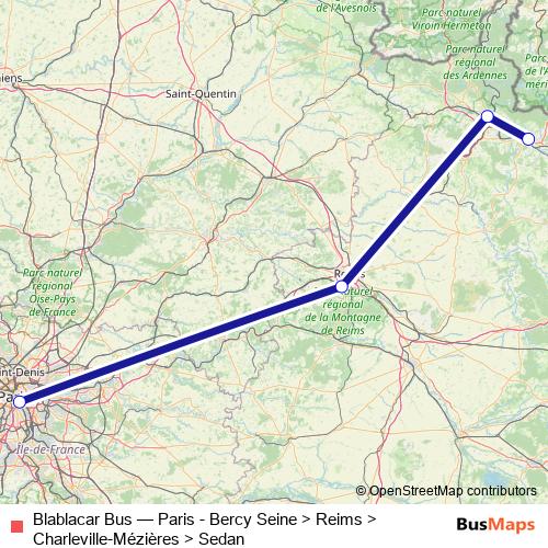 Blablacar Bus bus Line Map