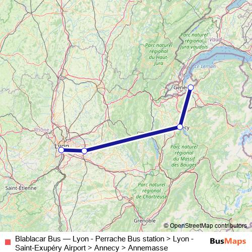 Blablacar Bus bus Line Map