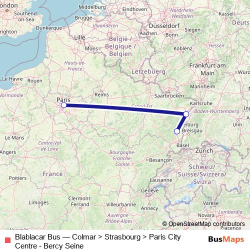 Blablacar Bus bus Line Map