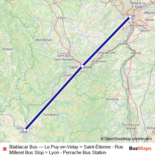 Blablacar Bus bus Line Map