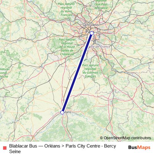 Blablacar Bus bus Line Map