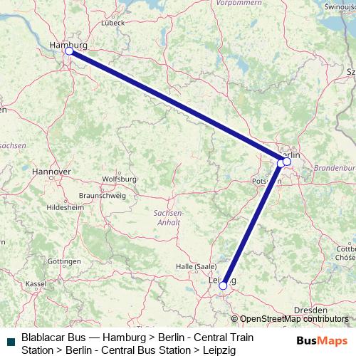 Blablacar Bus bus Line Map