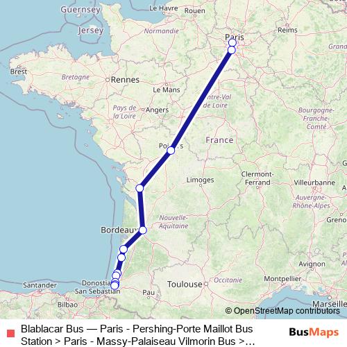 Blablacar Bus bus Line Map