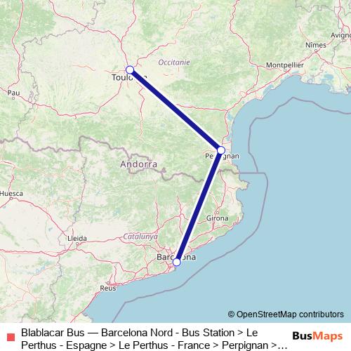 Blablacar Bus bus Line Map