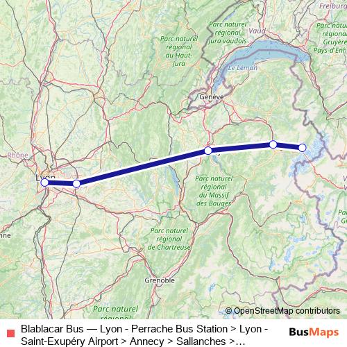 Blablacar Bus bus Line Map