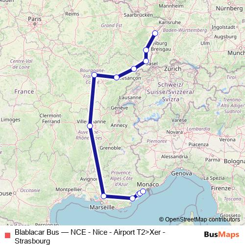 Blablacar Bus bus Line Map