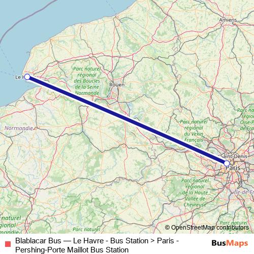 Blablacar Bus bus Line Map