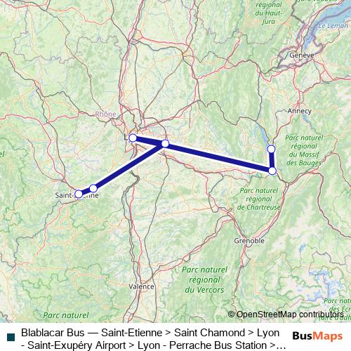 Blablacar Bus bus Line Map