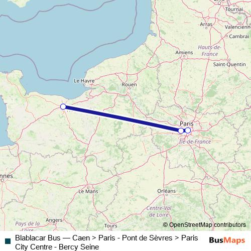 Blablacar Bus bus Line Map