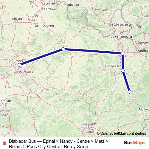 Blablacar Bus bus Line Map