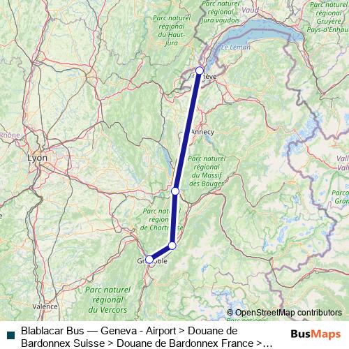 Blablacar Bus bus Line Map