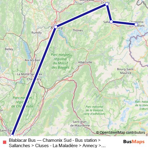 Blablacar Bus bus Line Map