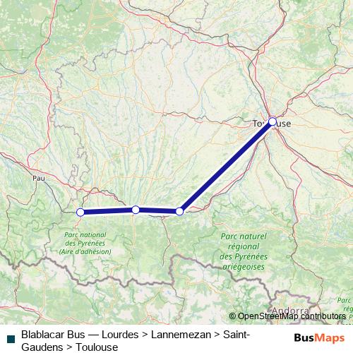 Blablacar Bus bus Line Map