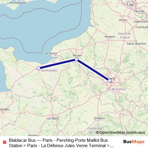Blablacar Bus bus Line Map