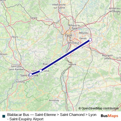 Blablacar Bus bus Line Map