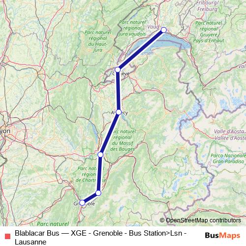 Blablacar Bus bus Line Map