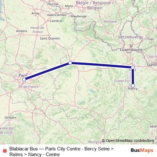 Blablacar Bus bus Line Map
