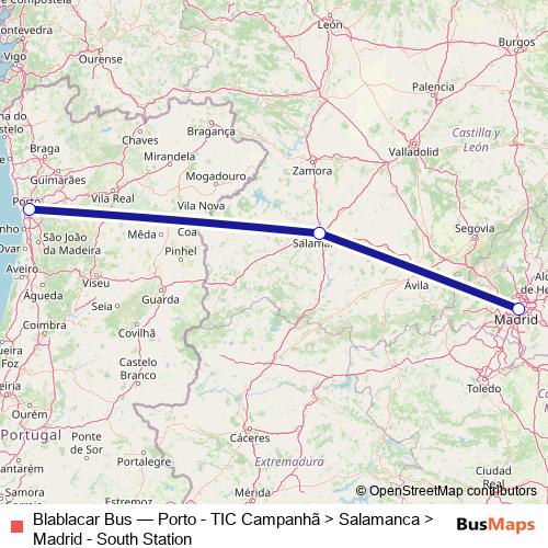 Blablacar Bus bus Line Map