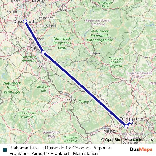 Blablacar Bus bus Line Map