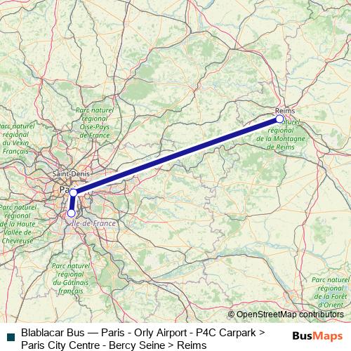 Blablacar Bus bus Line Map