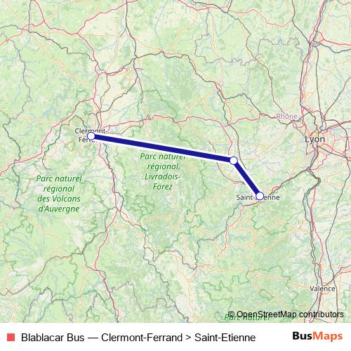 Blablacar Bus bus Line Map