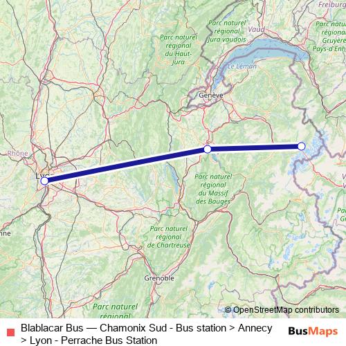 Blablacar Bus bus Line Map