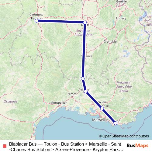 Blablacar Bus bus Line Map