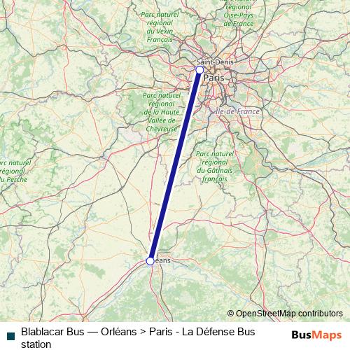 Blablacar Bus bus Line Map