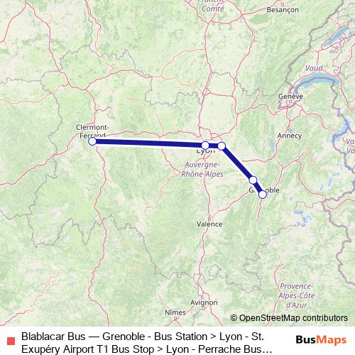Blablacar Bus bus Line Map