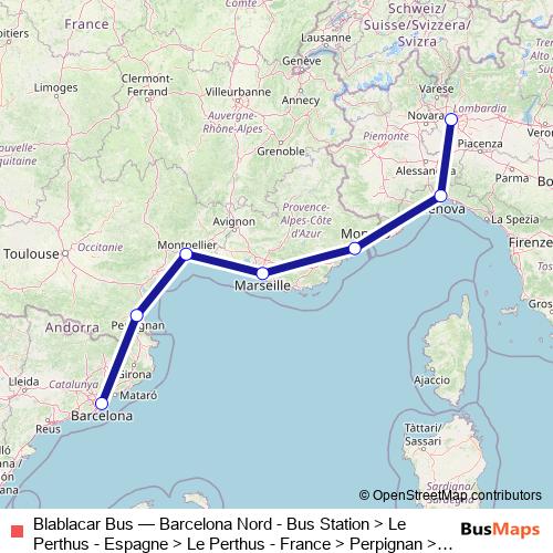 Blablacar Bus bus Line Map