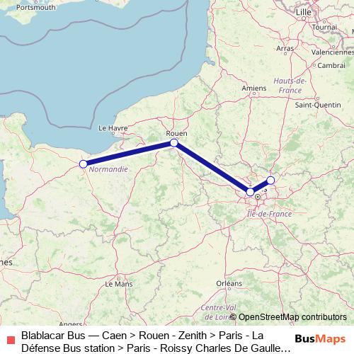 Blablacar Bus bus Line Map