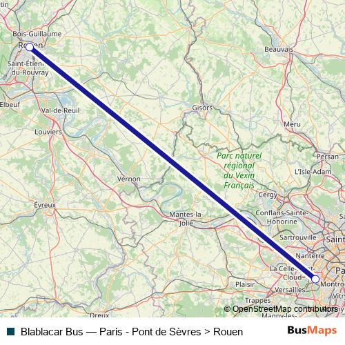 Blablacar Bus bus Line Map