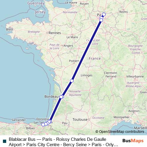 Blablacar Bus bus Line Map