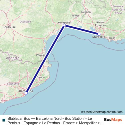 Blablacar Bus bus Line Map