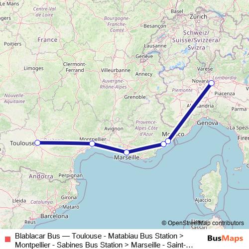 Blablacar Bus bus Line Map