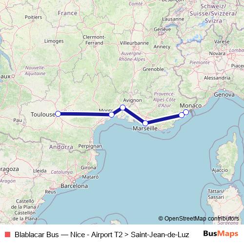Blablacar Bus bus Line Map