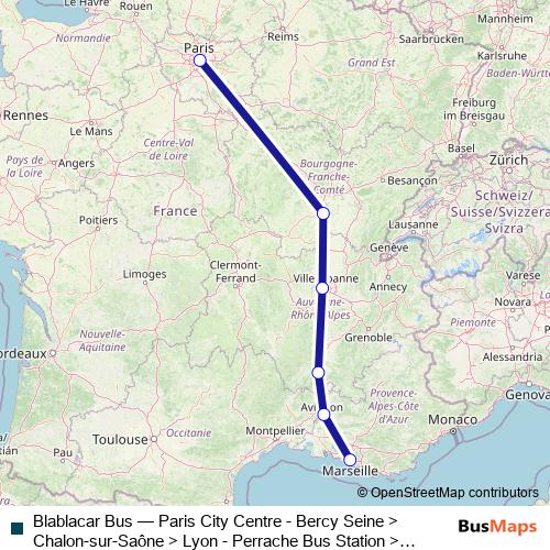 Blablacar Bus bus Line Map