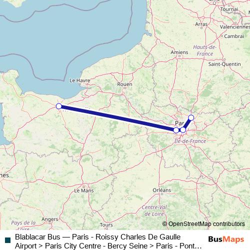 Blablacar Bus bus Line Map