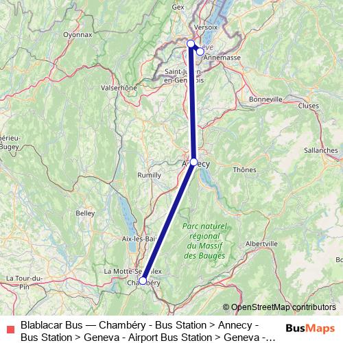 Blablacar Bus bus Line Map