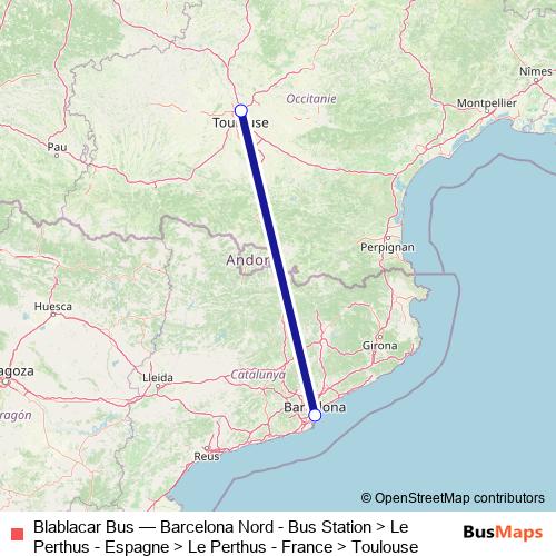 Blablacar Bus bus Line Map