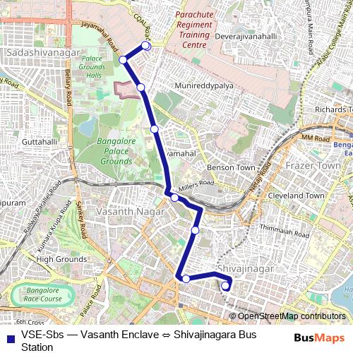 VSE-Sbs bus Line Map
