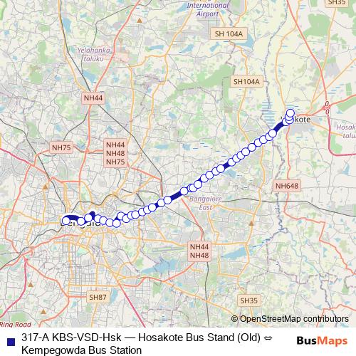 317-A KBS-VSD-Hsk bus Line Map