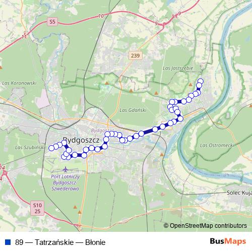 89 bus Line Map