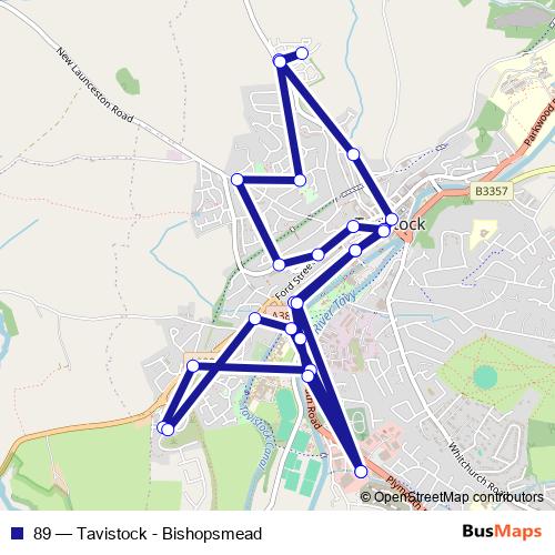 89 bus Line Map