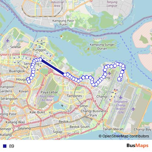 89 bus Line Map